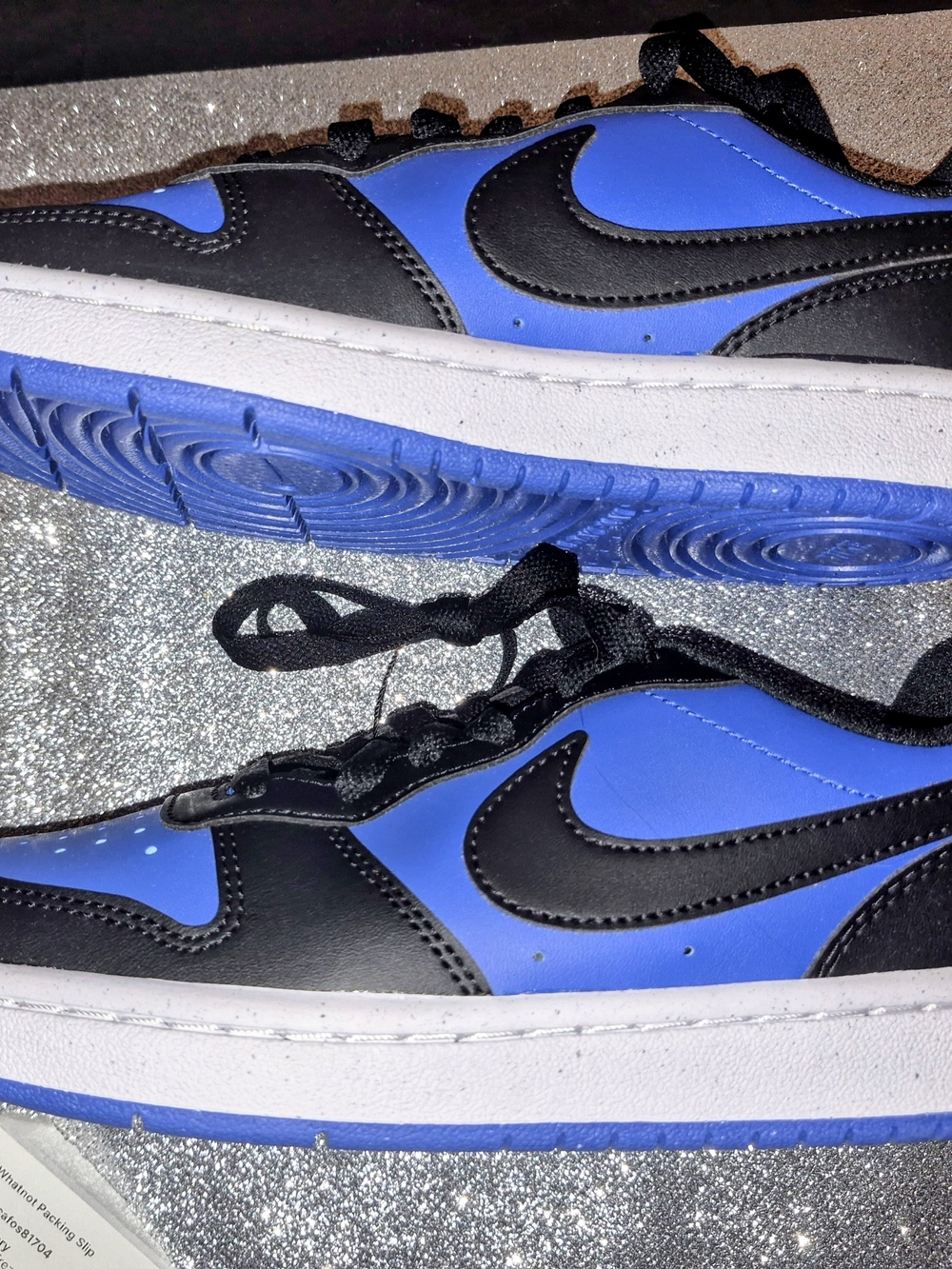 Nike Low-Top Sneakers in Blue and Black